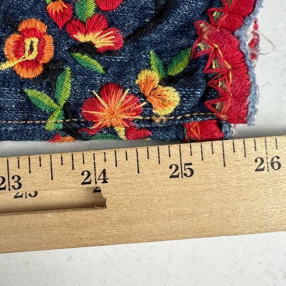 Citizens Of Humanity Jeans Womens 28x25* Liya Crop High Rise Floral Denim Tag 25 - Picture 12 of 16